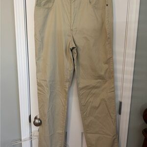 Bullock and Jones Men's Khaki Chinos 100%Cotton Size 34x34